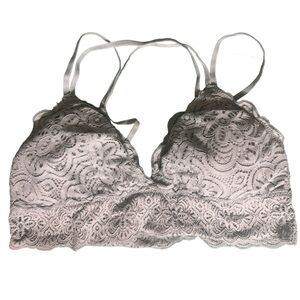 Aerie 2- Bralettes, size‎ Large, Lace, Blue and Gray